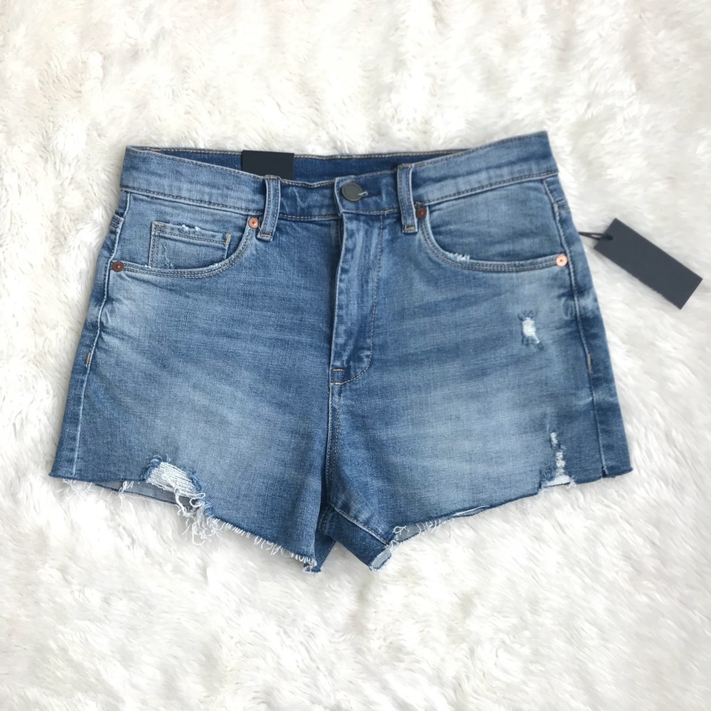 Blank NYC High Waist Distressed Short